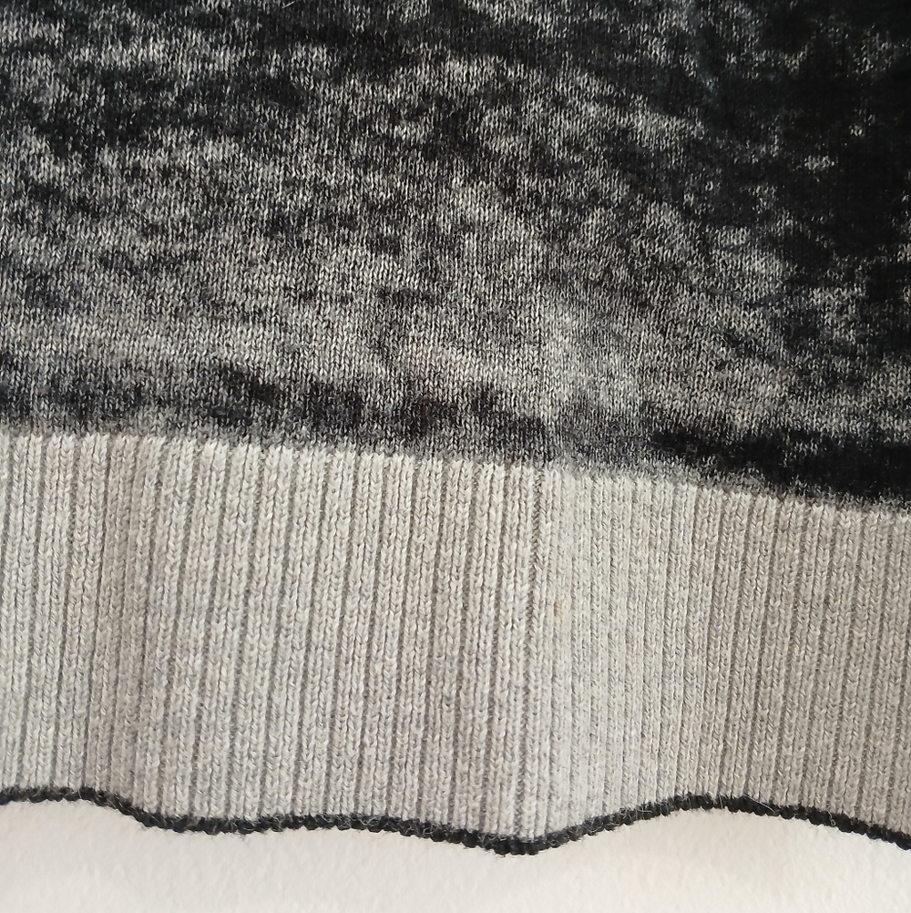 525 AMERICA Luxe Cashmere/Cotton Blend V-neck Cross Back twist/wrap sweater Sz S - Picture 5 of 15